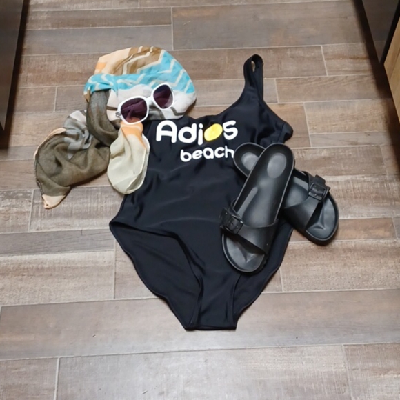 No Boundaries Other - No Boundries  blk hi cut whimsical one piece suit